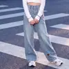 Calça infantil coleção outono 2026 nova estilosa roupas infantis para crianças maiores, calça estampada de coração, jeans infantil para primavera e outono, transfronteiriça