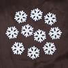 Decoración navideña de madera con forma de copo de nieve, pequeña, de dibujos animados, pequeña, fresca, manualidades, adornos DIY, 100 bolsas