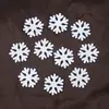 Decoración navideña de madera con forma de copo de nieve, pequeña, de dibujos animados, pequeña, fresca, manualidades, adornos DIY, 100 bolsas
