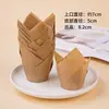 Forminhas de papel para bolo tipo tulipa, forminhas de papel à prova de óleo para sobremesas e doces, forminhas para muffin resistentes a altas temperaturas, forminhas de papel tipo lótus resistentes a altas temperaturas
