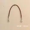 Línea de cera de color de Corea del Sur pulsera corta de 15 cm doble cabeza cierre de langosta cuerda con colgante accesorios para joyería DIY