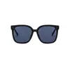 Gafas de Sol Polarizadas para Hombres y Mujeres, Montura Cuadrada, Modernas para Conducir con Protección UV, Estilo de Lujo Ligero, Montura Negra Parasol