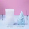 Molde de Silicona para Velas Enanas Serie Navideña Adornos Manualidades Molde de Yeso DIY Horneado Molde para Pastel