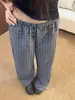 Pantalones de Pijama de Cuadros Retro de Pierna Ancha para Mujer, Nuevo Estilo de Verano, Cintura Alta, Corte Holgado, Pantalones Casuales Versátiles para Caminar