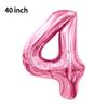 Novo Balão Digital Grande de 40 polegadas Versão Americana 0-9 Imitação de Alumínio Americano Balão para Arranjo de Festa de Aniversário Festa de Balões