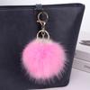 Colgante de bola de piel sintética de zorro para niña, mochila escolar, bola de piel artificial, bola de felpa, colgante para sombrero DIY, pequeño regalo
