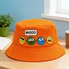 Sombreros de Pescador de Dibujos Animados de Primavera y Otoño para Niños y Niñas, Sombreros Lindos Transpirables con Protección Solar, Moda Estilo Coreano