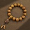 Pulsera Seiko de Sándalo Dorado Natural 108 Cuentas Nianfo Cadena de Mano para Hombres y Mujeres Pan Wen Juego Accesorios Antiguos