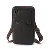 Bolsa Transversal Masculina Nova Multifuncional de Fronteira Bolsa de Cintura em Couro Portátil para Exterior à Prova d'Água Bolsa para Celular Porta-moedas Atacado