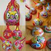 Máscara Infantil de Polpa de Papel Branca Presente Pequeno para Jardim de Infância Cavalo Pintado à Mão Colher Pintada Embirão Branco Máscara Facial Branca Brinquedo DIY Feito à Mão
