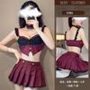 Lencería Sexy Femenina Uniforme Sexy JK Japonés Pasión Sin Quitarse Deseo Puro Juego de Roles Tentación Falda Plisada 5386