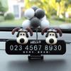 Gancho para asiento trasero de coche con diseño de perro en 3D, pegatinas de silicona 3D, gancho para asiento de coche multiasiento, gancho para asiento trasero
