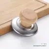 Mango de Tapa de Olla de Madera Maciza Tapa de Olla Universal Resistente a Altas Temperaturas Perilla Antiescaldaduras de Tapa de Olla Perilla Superior de Tapa Accesorios