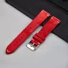 Correa de Cuero Gamuzado para Reloj, Cuero Genuino Suave, Cosida a Mano, Accesorio de Liberación Rápida, Adecuado para Xiaomi Apple 14Mm16Mm