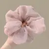 Goma para el pelo tipo scrunchie oversized de estilo coreano con múltiples capas, liga para el pelo de estilo perezoso, cuerda para coleta, accesorio para el pelo de alta gama