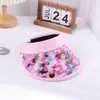 Nuevo sombrero de copa vacío 3D para niños con protección UV, ideal para viajes de verano, con grandes aleros, con diseño de astronauta y dibujos animados.