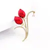 Nuevo Accesorio Versátil Broche Tulipán para Mujer, Estilo Moda Coreana, Flor de Pecho Moderna, Accesorio Versión Coreana para Prevenir la Exposición