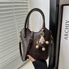 Bolso Tote Bandolera Retro de Moda Bolso Pequeño para Mujer 2024 Nuevo Color Sólido Mano Bolso Cuadrado Pequeño Bolso de Hombro Tipo Cubo