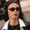 Gafas de sol estilo nuevo europeo y americano 2026 con diseño angular de ojo de gato, Montura pequeña de moda y única retro hip-hop