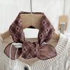 Bufanda Pequeña Cuadrada de Estilo Japonés Ligera Retro Artística en Capas Estilo Mori Paisley Bufanda de Seda para Viajero Bufanda para el Cuello Pañuelo para la Cabeza Bufanda de Algodón Lino Estilo Coreano