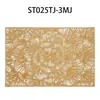 Jogos Americanos Europeus Originais de Teslin PVC Impermeáveis Estampados a Quente Hotel Louça Isolada Jogos Americanos de Mesa Tapetes de Mesa