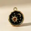 Colar de Liga Leve Ártica Design de Nicho Feminino Nova Cor Esmalte Gota de Óleo Cruz Colar Corrente para Suéter