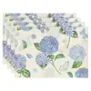 Mantel de Planta Verde de Primavera Más Vendido Transfronterizo con Patrón Floral de Hoja Verde Flamenco, Decoración de Picnic, Mantel Aislante Térmico Anti-Manchas