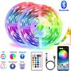 Juego de Tira de Luces LED de 5V 5050Rgb Colorido USB 24 Teclas Música Bluetooth Luz de Ambiente Decorativa de Fondo para TV