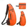 Bolsas Transversais Masculinas e Femininas, Bolsas Dobráveis para Armazenamento, Bolsas Esportivas Multifuncionais para Viagens ao Ar Livre, Bolsas de Peito Transversais de Ombro Único, Personalizáveis