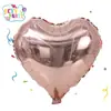 Lançamento de Balões de Dia dos Namorados Transfronteiriço Versão Leve de 18 polegadas Balão de Folha de Alumínio em Formato de Coração Estrela de Cinco Pontas Balão Flutuante de Desejos de Ano Novo