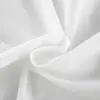 Blusa Longa Branca de Poliéster-Algodão com Manga Bufante, Cadarço e Recortes, Estilo Delicado para Mulheres, Design Transfronteiriço Europeu e Americano, Blusa para o Dia a Dia