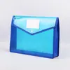Maletín Transfronterizo A4 Bolsa de Archivos 3D FC Gran Capacidad Colorida Oficina Estudiante Papel de Examen Almacenamiento de Datos Bolsa con Botón
