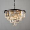Lámpara de araña de cristal de lujo moderna transfronteriza, sala de estar, comedor redondo, diseñador italiano, ambiente creativo, dormitorio principal Zhongshan