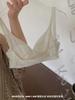 Ropa interior de verano ultrafina para mujer, piel de hielo, orejas de conejo, pecho grande, pequeña tira de gelatina, soporte suave, sin costuras, desnudo, sujetador transpirable