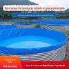 Lona para Piscina de Peixes de Chapa Galvanizada Grande para Exterior Lona de Alta Densidade Piscina de Aquicultura Pano Raspador de Faca Tanque de Peixes Piscina de Lona Atacado