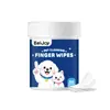 Lenços de Limpeza para Dedos EELJOY para Pets - Limpa a Cavidade Oral e os Dentes do Pet, Remove a Placa Bacteriana, Deixa uma Sensação Fresca e Limpa