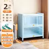 Estante de Livros com Porta de Vidro de Aço para Casa à Prova de Poeira Estante para Livros Infantis Gabinete de Exibição de Figuras de Espaço com Luz Gabinete Ita Gabinete de Lata