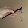 Pasador de Pelo con Borla en Forma de Media Luna Estilo Antiguo para Mujeres 2026 Nuevo Accesorio para el Cabello Hanfu Pasador de Doble Cara con un Toque Elegante de Alta Gama Pasador de Madera