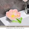Jabonera creativa con forma de flor, sencilla, de cerámica, para el hogar, dormitorio, lavandería, baño, venta al por mayor