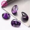 Venta de inventario de fábrica de circón de 3A forma de huevo #09 rojo purpúreo medio #10 rojo purpúreo intenso 2*3-13 * 18mm gema