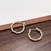 Brincos Quadrados e Redondos Pequenos de Metal Ins para Mulheres, Estilo Cool, Brincos Simples Elegantes, Brincos Tendência Estilo Coreano