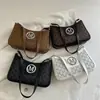 Bolso Retro de Axila para Mujer 2025 Verano Nueva Tendencia con Estampado de Letras Bolso de Hombro de Alto Valor Bolso de Mujer de Alto Valor