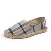 Sapatos de linho casuais de palha, preguiçosos, sem cadarço, absorventes de suor, de lona, sapatos de pescador masculinos, sapatos de linho, sapatos plus size