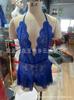 Lencería Erótica Tallas Grandes, Lencería Sexy de Encaje Transparente, Atractivo Vestido de Gasa, Camisón, Apasionado Diseño de Entrepierna Abierta, No Necesita Quitarse, Puro Deseo