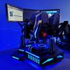 Grande Shopping Center Simulador de Arcade Sala de Experiência VR Máquina de Jogo de Corrida para Duas Pessoas com Três Telas Máquina de Diversão com Movimento Completo