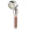 Chuveiro de Mão Luminoso Qin com Íons Negativos e LED Sete Cores que Mudam Automaticamente, Tamanho Pequeno para Uso Doméstico com Filtro de Pedra para Cuidados com a Beleza