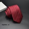 Formal para Hombre Negocios 8cm Trabajo Coreano Rayado Masculino Profesional Británico Color Sólido Novio Boda Sarga Poliéster
