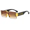 Gafas de sol sin montura cuidadosamente seleccionadas, Gafas de sol, Protección solar, Gama alta para hombre, Para mostrar la cara de la mujer, Pequeñas para tomar fotos, Visores solares de corte angular para conducir, Espejos de PC