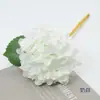 Flor de Hortênsia Pequena Artificial de Haste Única em Estilo Pintura a Óleo para Decoração de Festa no Jardim, Flor Artificial para Vitrine de Shopping Center, Flor de Seda
