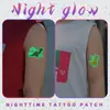 Cubierta Luminosa de Dinosaurio Verde Cicatriz Tatuaje de Colores Pegatinas para Mujeres Dinosaurio de Gama Alta Impermeable de Larga Duración Pegatinas de Tatuaje de Colores